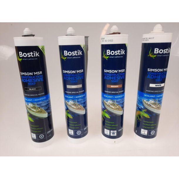 Bostik Simson MSR Construction Adhesive, 290ml, flere farver